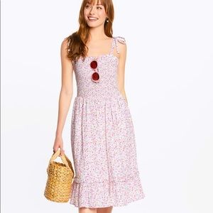 Draper James Pink multi ditsy floral dress Small